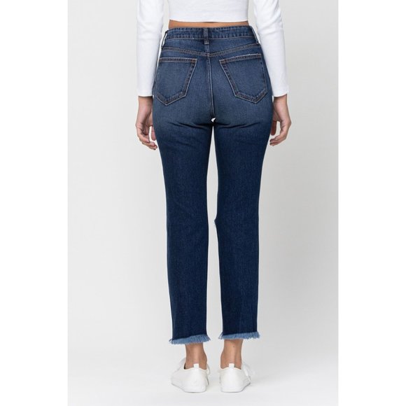 nwt 100%cotton Cross Over hi rise Jeans - Picture 4 of 4